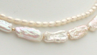 N-110 White Stick & Rice Pearls