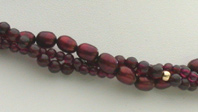 N-118 Cranberry Pearls & Garnet