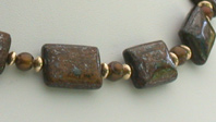 N-123 Bronzite & Pearls